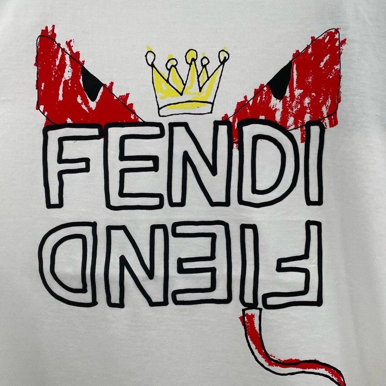 Fendi Fendi Crown Monster Short Sleeve T-Shirt Size US S / EU 44-46 / 1 - 3 Thumbnail