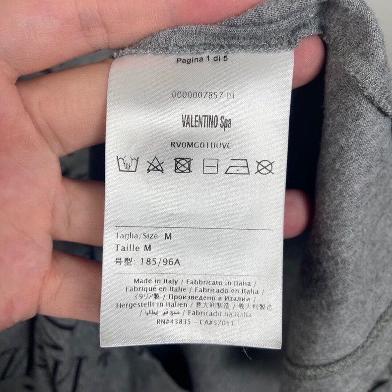 Valentino Valentino Gray Short Sleeve Graphic T-shirt Size US M / EU 48-50 / 2 - 5 Thumbnail