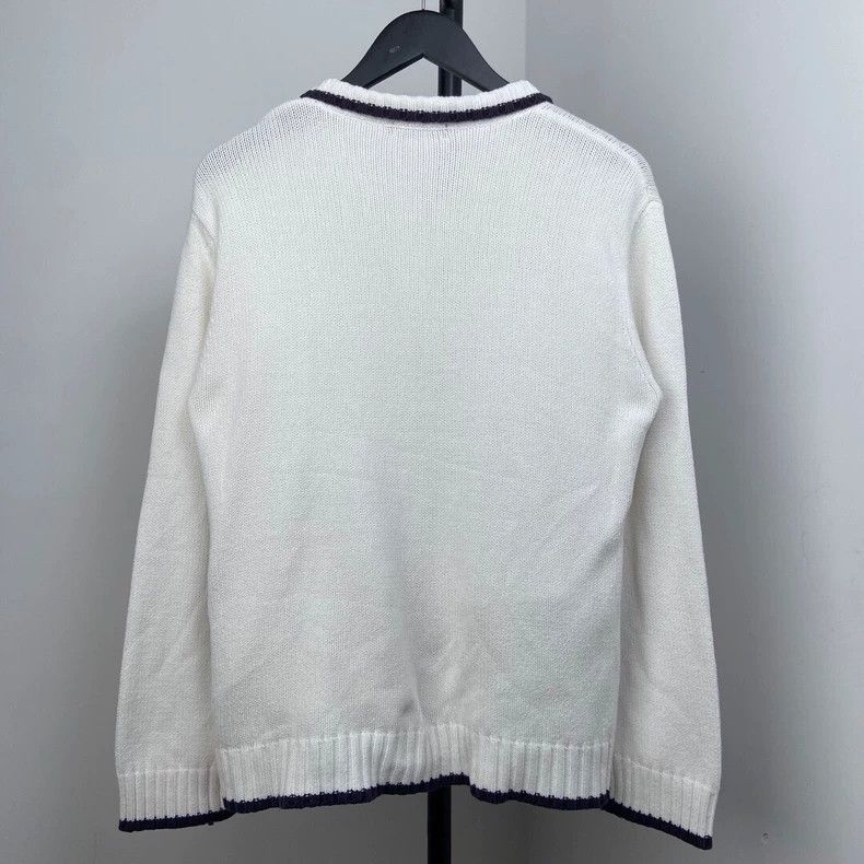 Burberry Burberry Embroidered Zip Knit Jacket Size US M / EU 48-50 / 2 - 2 Thumbnail