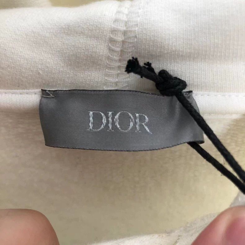 Dior Dior × Stussy White Embroidery Hoodie Size US XXS / EU 40 - 3 Thumbnail