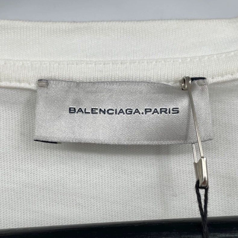 Balenciaga Balenciaga Embroidered Short Sleeve T-Shirt Size US XL / EU 56 / 4 - 3 Thumbnail