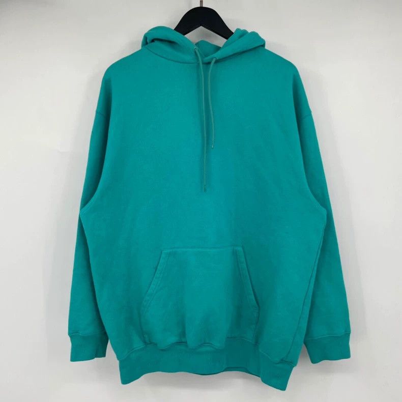 Balenciaga Balenciaga Teal Lettered Hoodie Size US M / EU 48-50 / 2 - 2 Thumbnail
