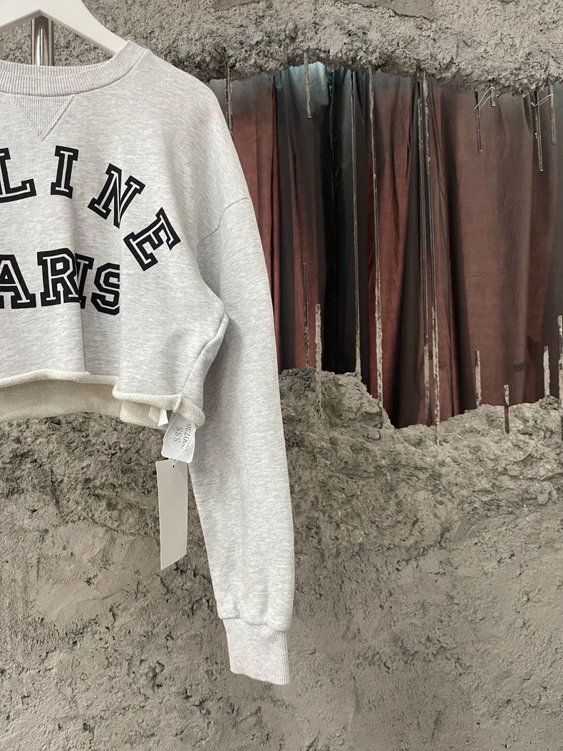 Celine Celine Parks Cropped Sweatshirt in Gray Size US XS / EU 42 / 0 - 4 Thumbnail