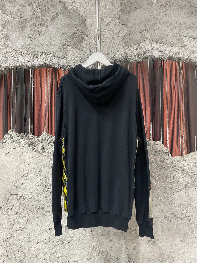Balenciaga OFF Hooded Sweatshirt in Dark Color Size US XS / EU 42 / 0 - 2 Thumbnail