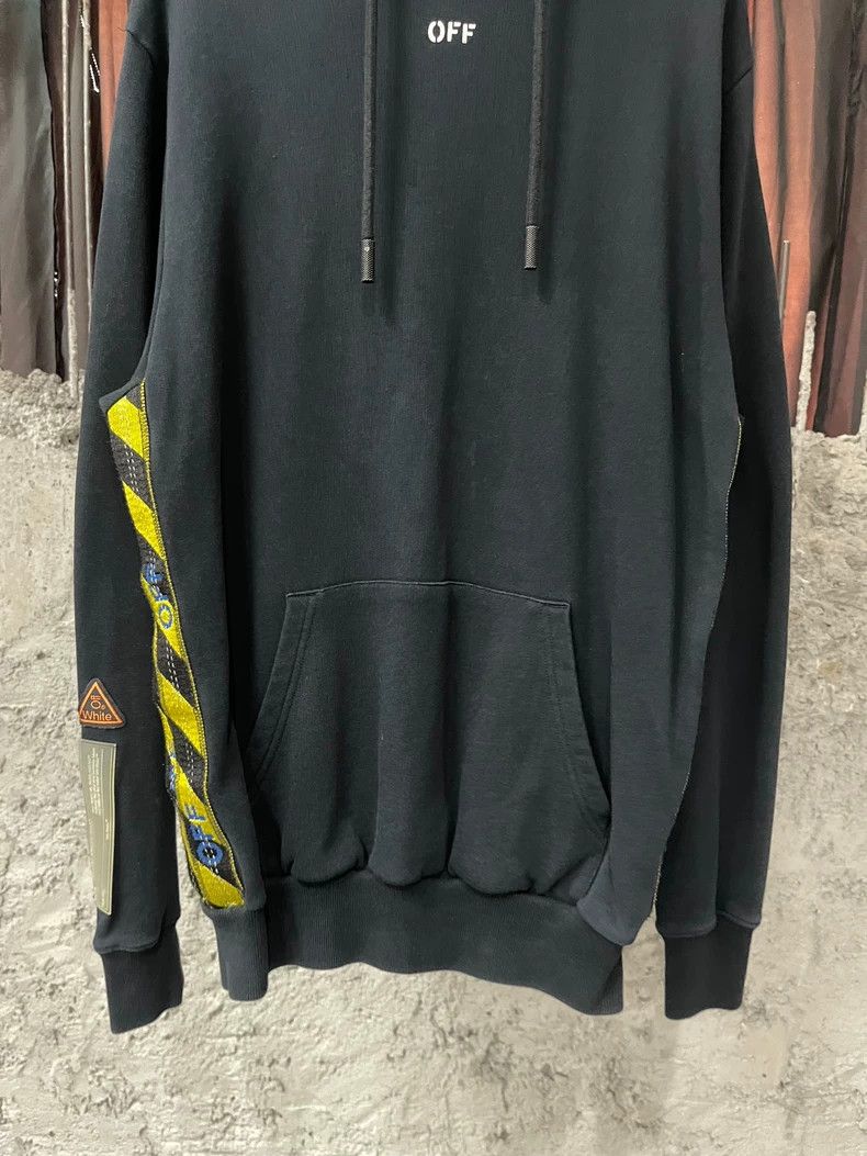 Balenciaga OFF Hooded Sweatshirt in Dark Color Size US XS / EU 42 / 0 - 4 Thumbnail