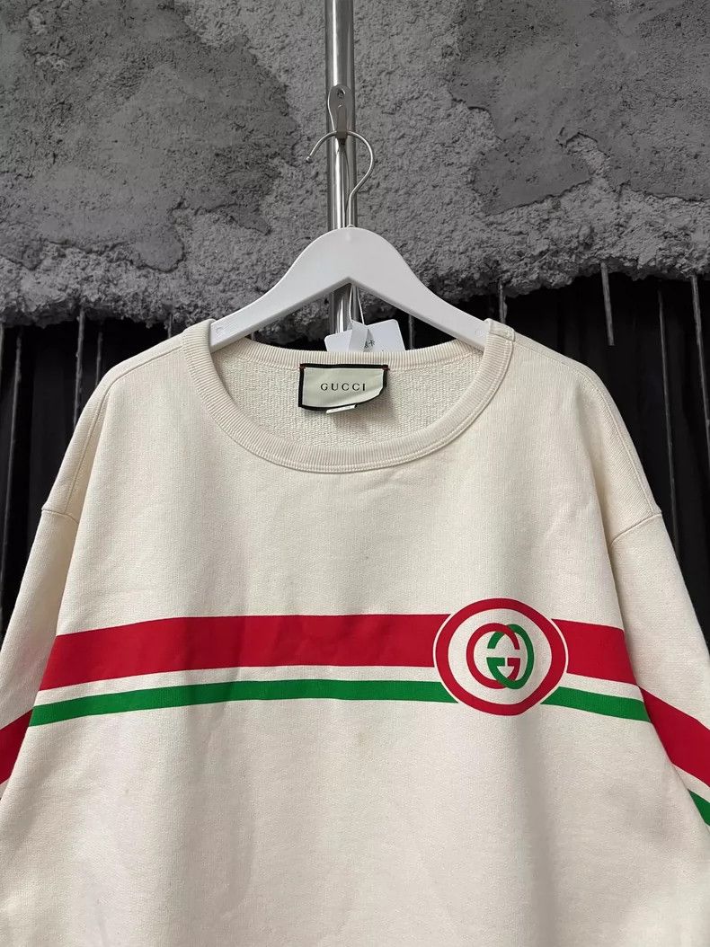 Gucci Gucci Sweatshirt with Red and Green Stripes Size US S / EU 44-46 / 1 - 3 Thumbnail
