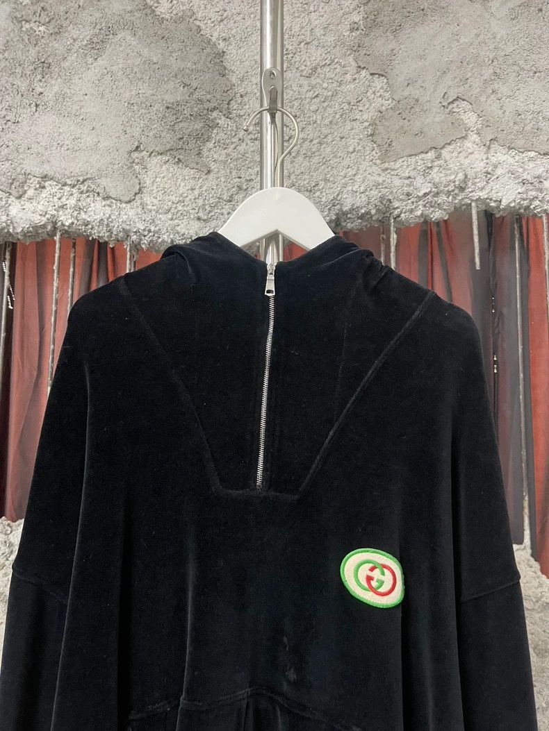 Gucci Gucci Velvet Half-Zip Hoodie Size US M / EU 48-50 / 2 - 3 Thumbnail
