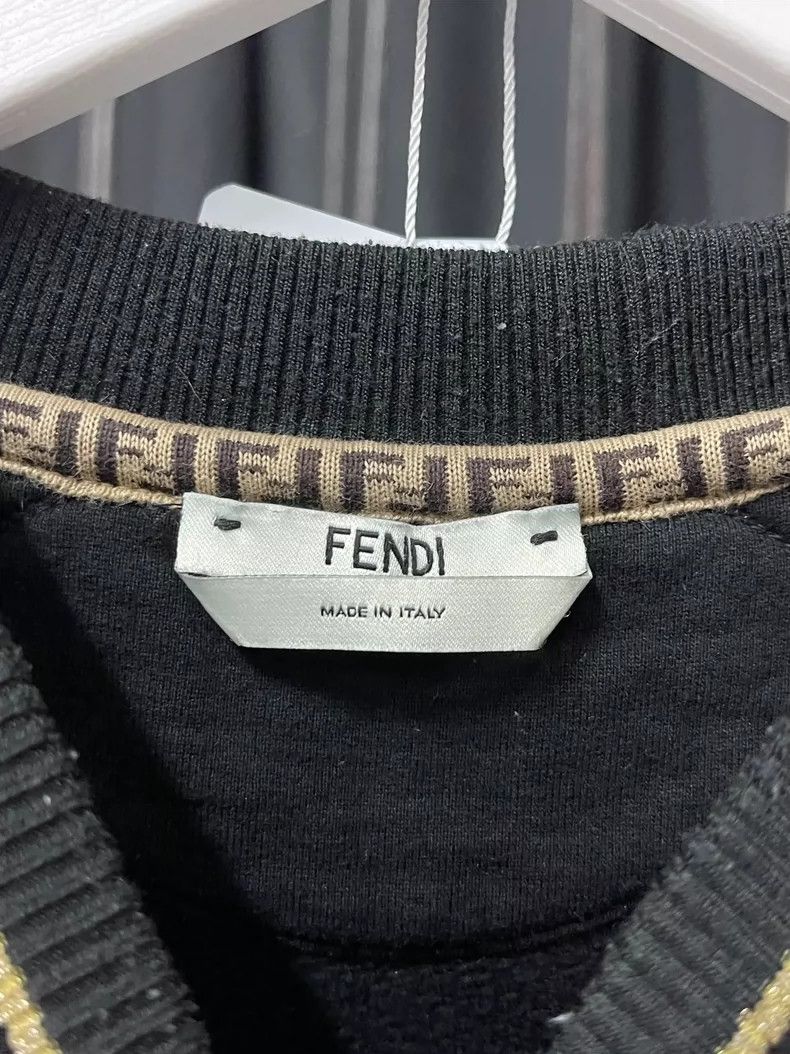 Fendi Fendi Black Gold Sweatshirt Size US XS / EU 42 / 0 - 5 Thumbnail