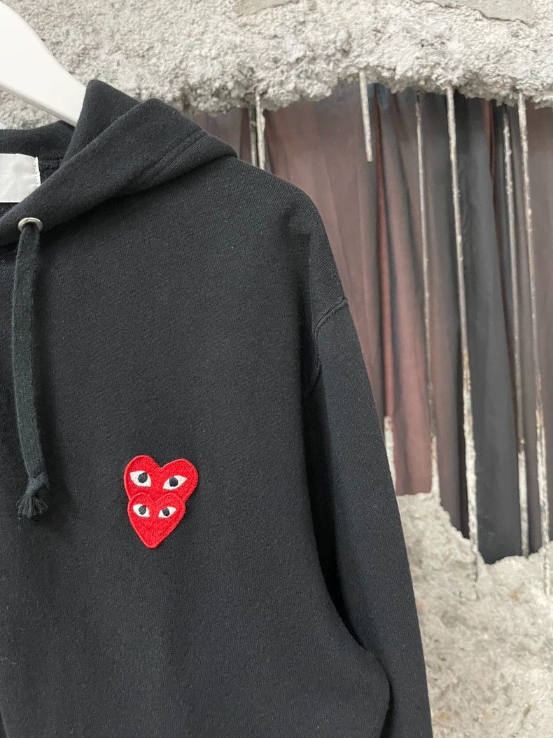 Comme des Garcons PLAY Play CDG Zip Hoodie with Red Heart Size US M / EU 48-50 / 2 - 5 Thumbnail