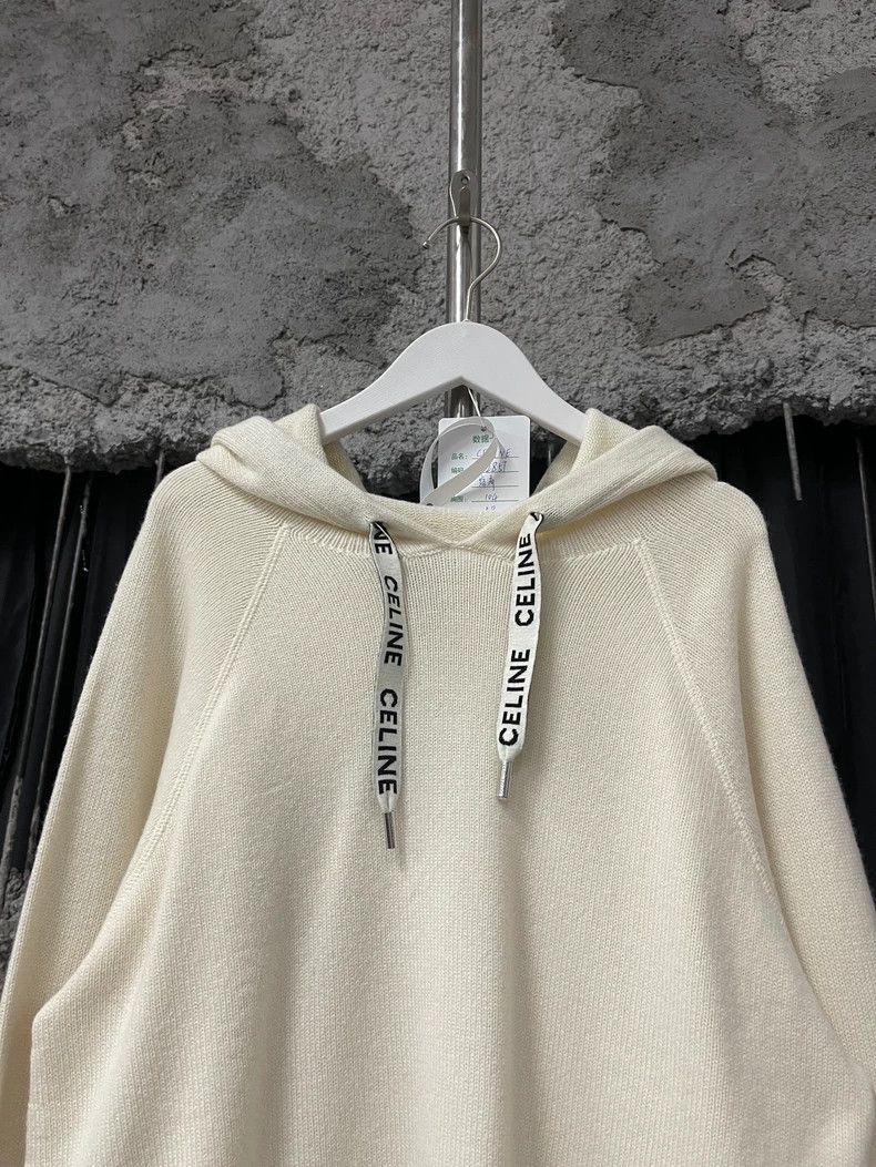 Celine Celine Wool Hooded Sweatshirt in Size M Size US M / EU 48-50 / 2 - 3 Thumbnail