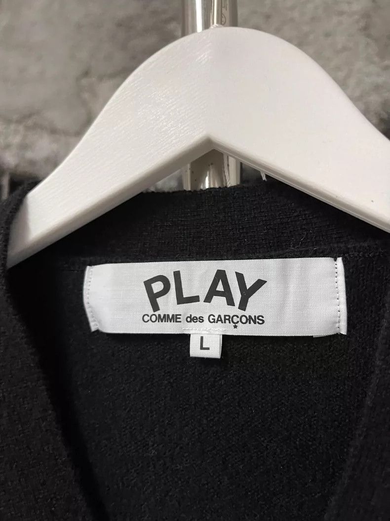 Comme des Garcons PLAY CDG Play Wool Cardigan Size L Size US L / EU 52-54 / 3 - 6 Thumbnail