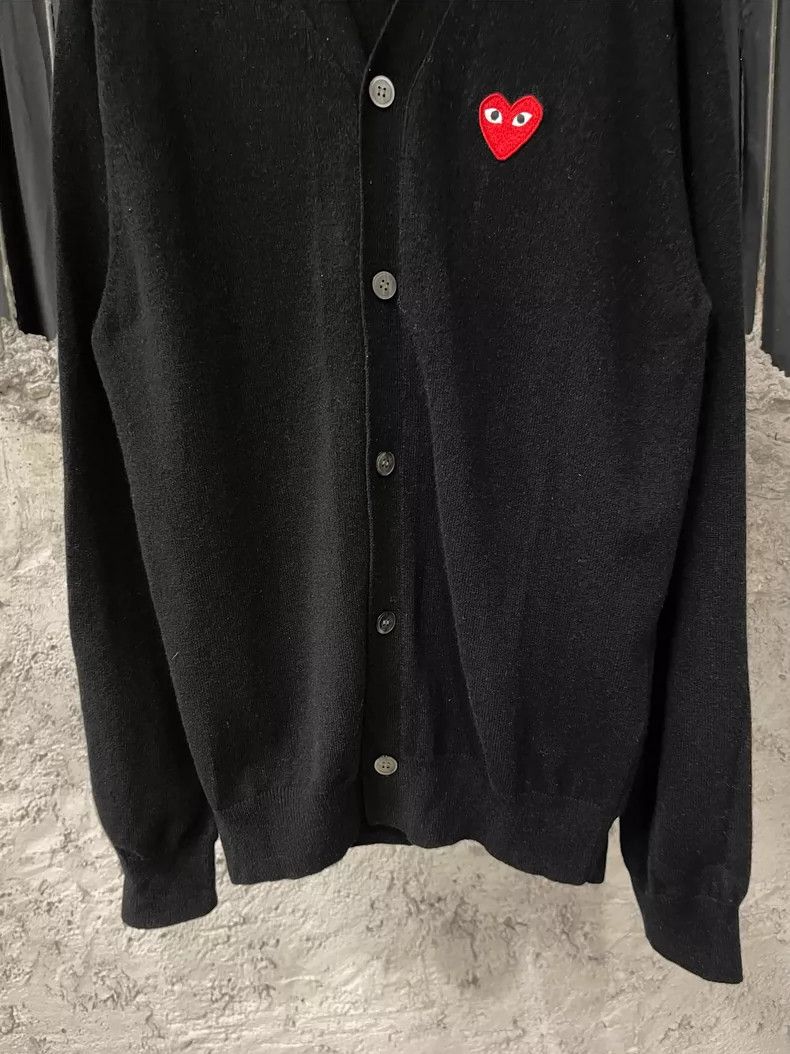 Comme des Garcons PLAY CDG Play Wool Cardigan Size L Size US L / EU 52-54 / 3 - 4 Thumbnail