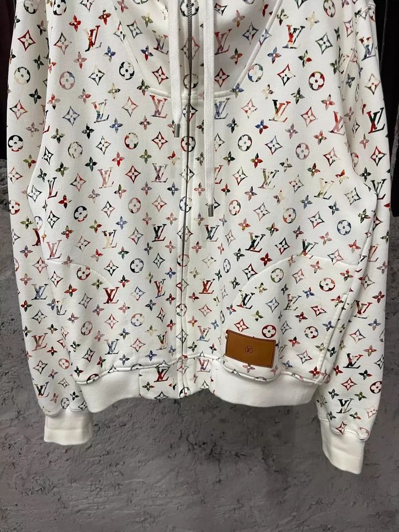 Louis Vuitton Louis Vuitton Patterned Zip Hoodie Jacket Size US S / EU 44-46 / 1 - 4 Thumbnail