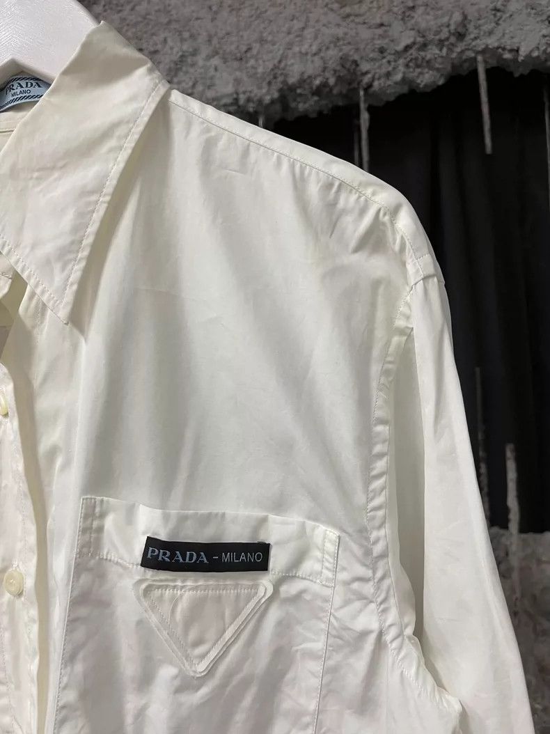 Prada Prada Long Sleeve Shirt Size 40 Size US M / EU 48-50 / 2 - 5 Thumbnail