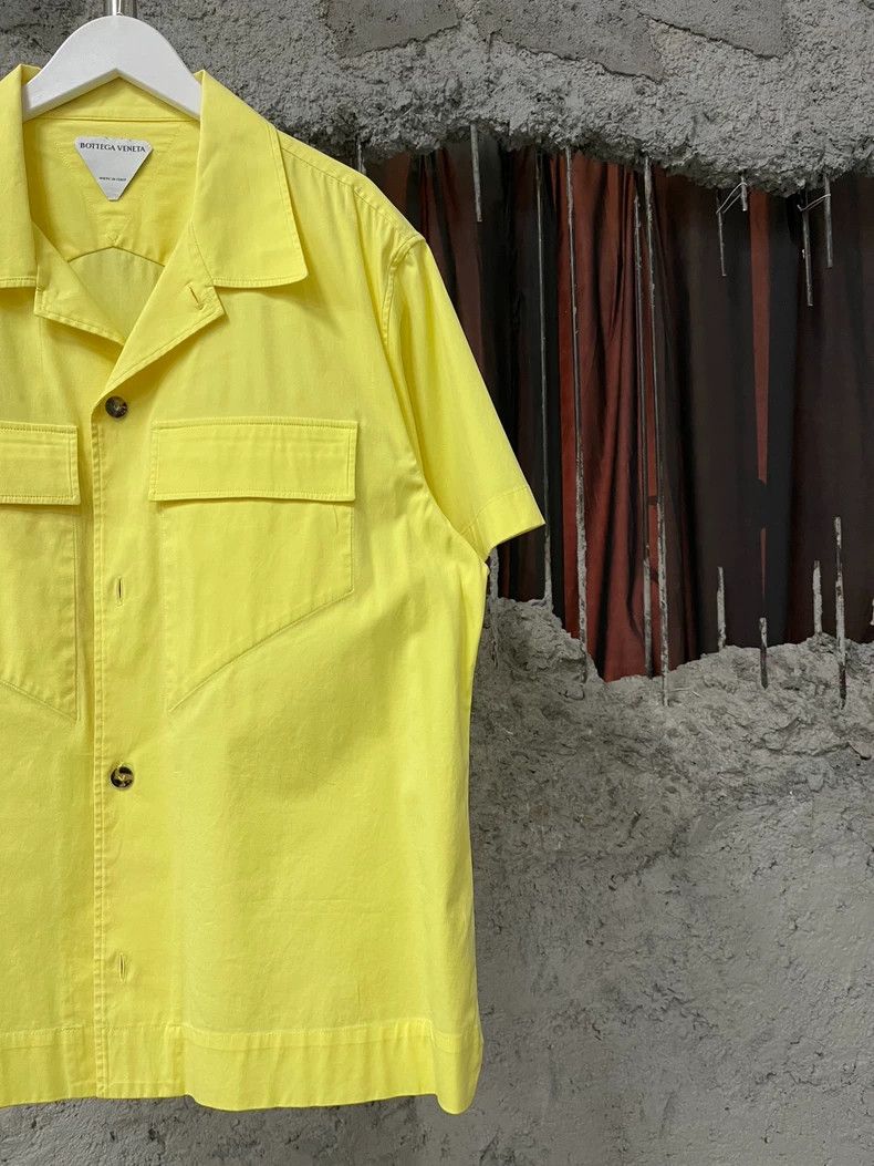 Bottega Veneta Bottega Veneta Yellow Short Sleeve Shirt Size US M / EU 48-50 / 2 - 4 Thumbnail