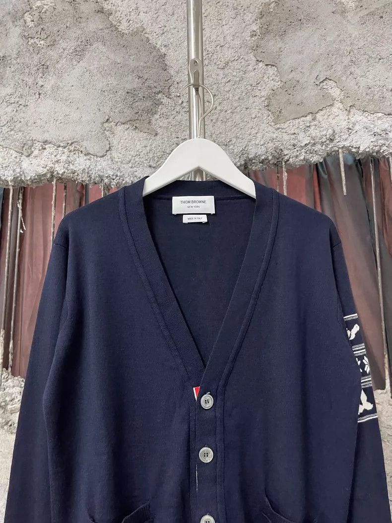 Thom Browne Thom Browne Wool Cardigan Sweater for Men Size US XXS / EU 40 - 3 Thumbnail