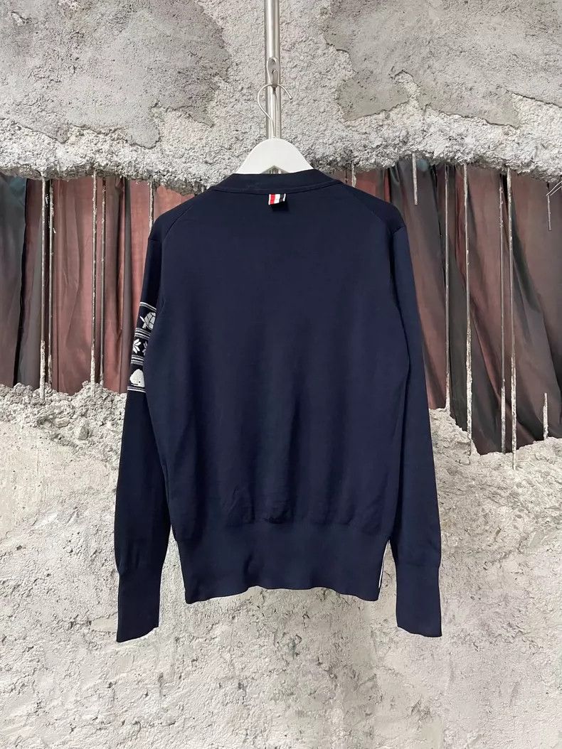 Thom Browne Thom Browne Wool Cardigan Sweater for Men Size US XXS / EU 40 - 2 Thumbnail