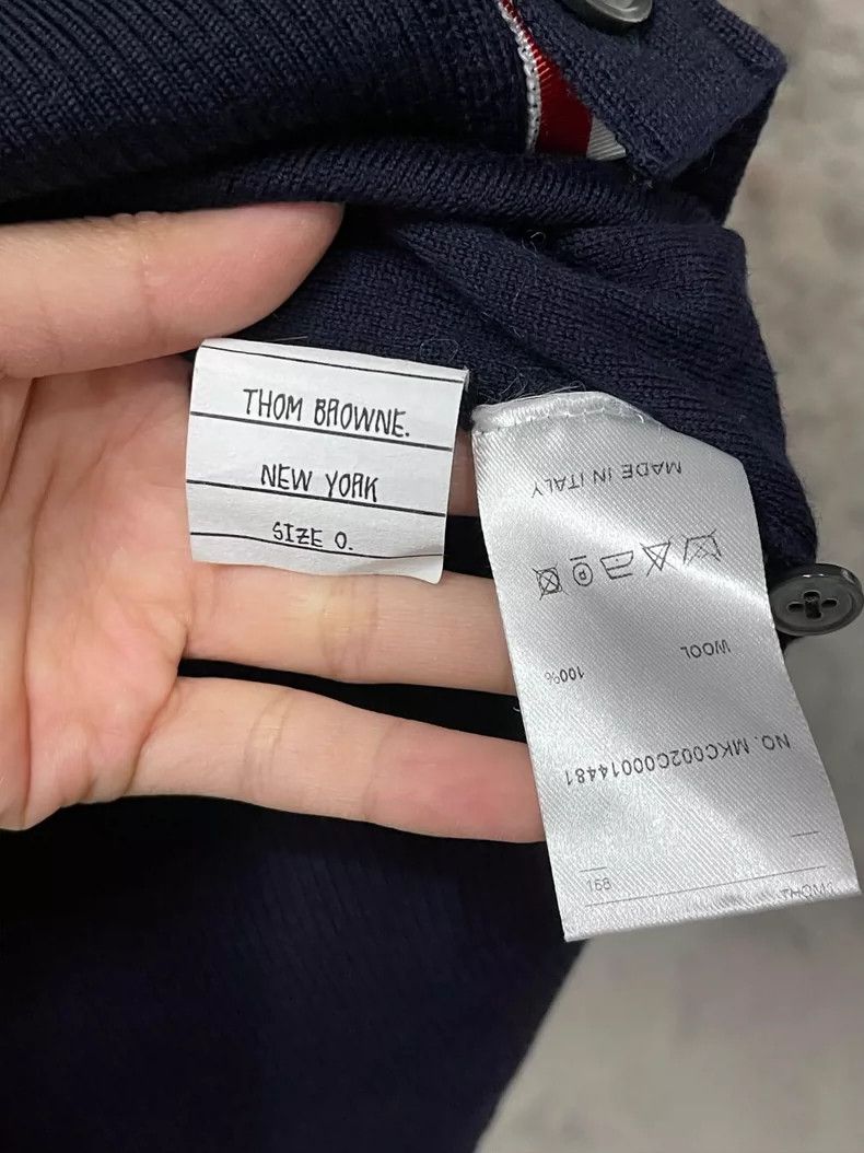 Thom Browne Thom Browne Wool Cardigan Sweater for Men Size US XXS / EU 40 - 8 Thumbnail