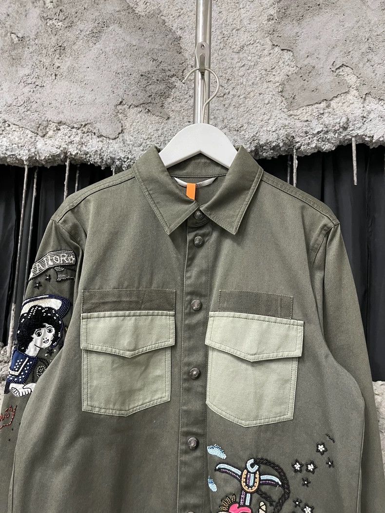 Valentino Valentino Denim Shirt with Embroidery Design Size US M / EU 48-50 / 2 - 3 Thumbnail