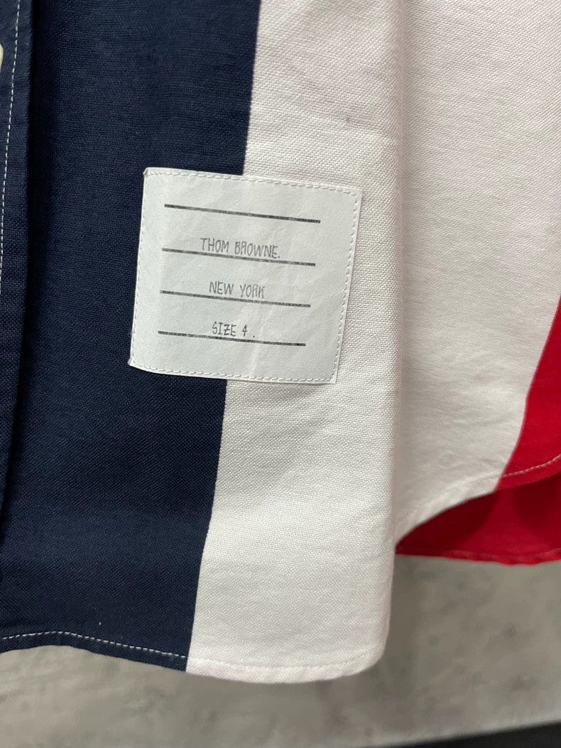 Thom Browne Thom Browne Striped Long Sleeve Shirt Size US M / EU 48-50 / 2 - 5 Thumbnail