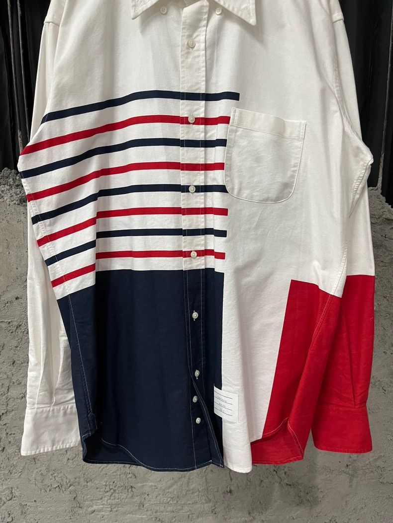 Thom Browne Thom Browne Striped Long Sleeve Shirt Size US M / EU 48-50 / 2 - 4 Thumbnail