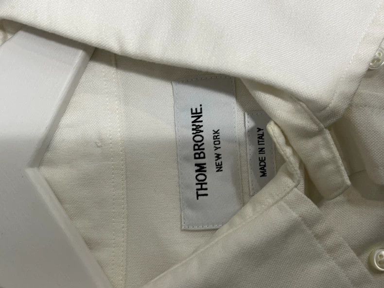 Thom Browne Thom Browne Striped Long Sleeve Shirt Size US M / EU 48-50 / 2 - 7 Thumbnail