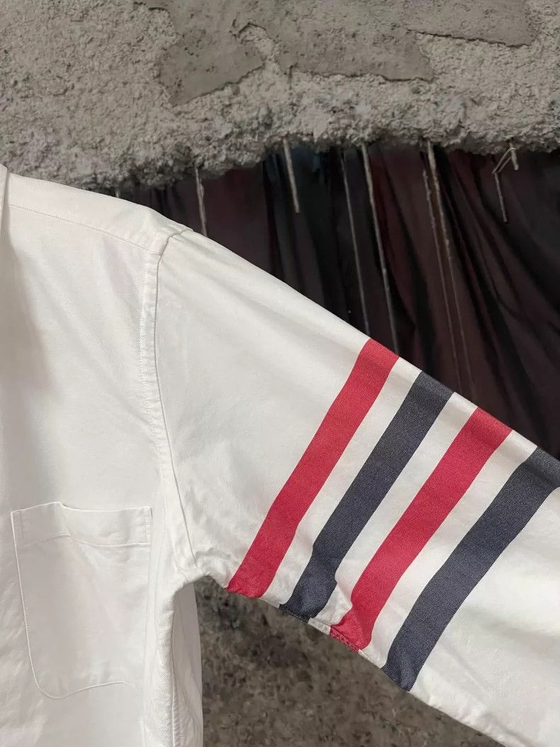 Thom Browne Thom Browne Zip Shirt with Stripes Size US S / EU 44-46 / 1 - 5 Thumbnail