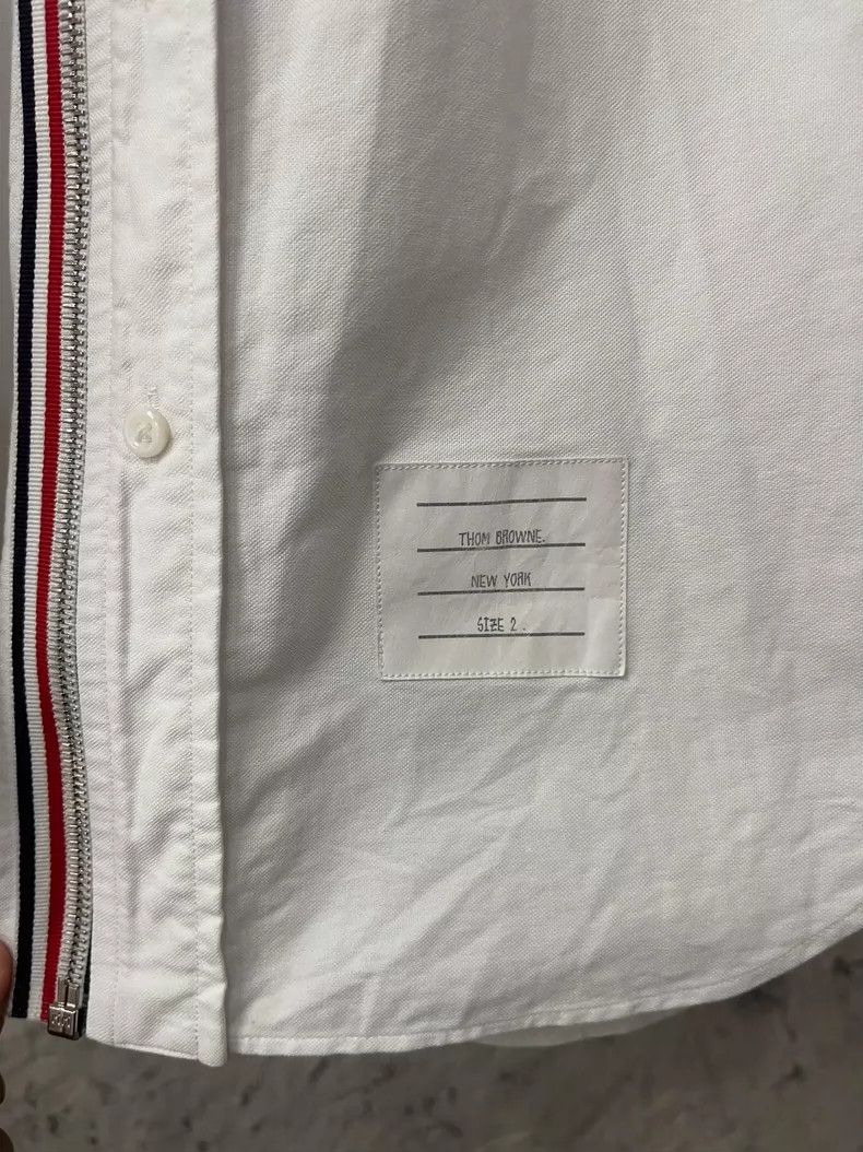 Thom Browne Thom Browne Zip Shirt with Stripes Size US S / EU 44-46 / 1 - 6 Thumbnail