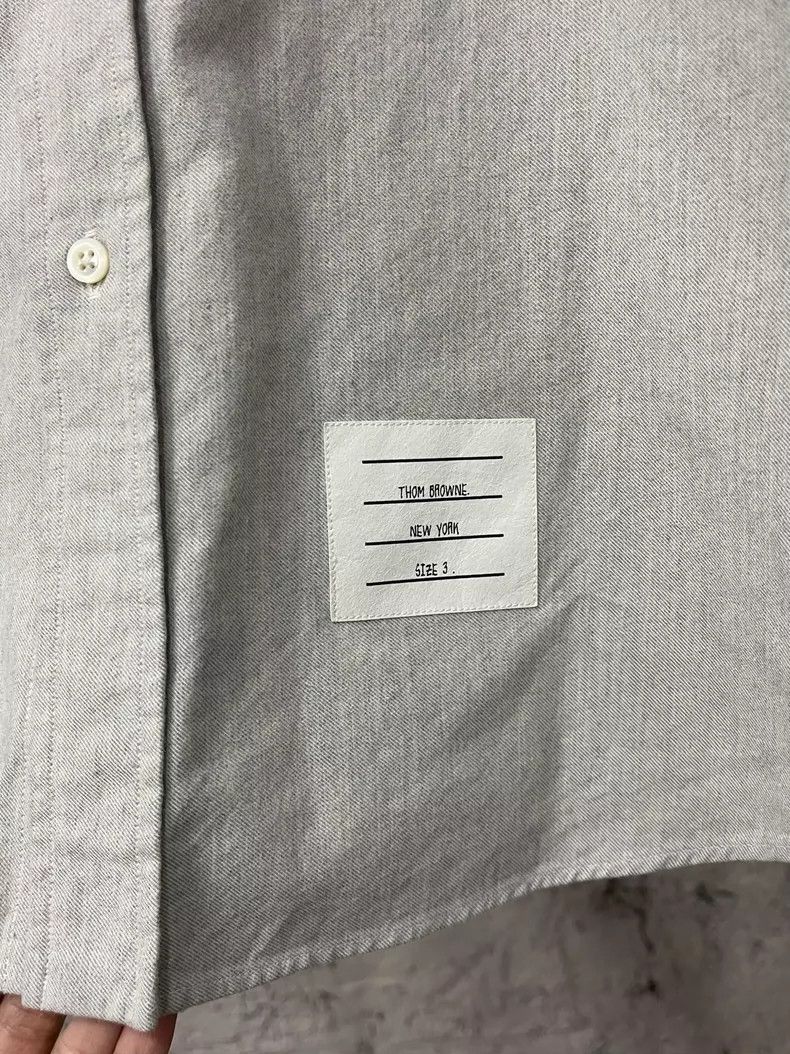 Thom Browne Thom Browne Long Sleeve Button-Up Shirt Size US M / EU 48-50 / 2 - 5 Thumbnail