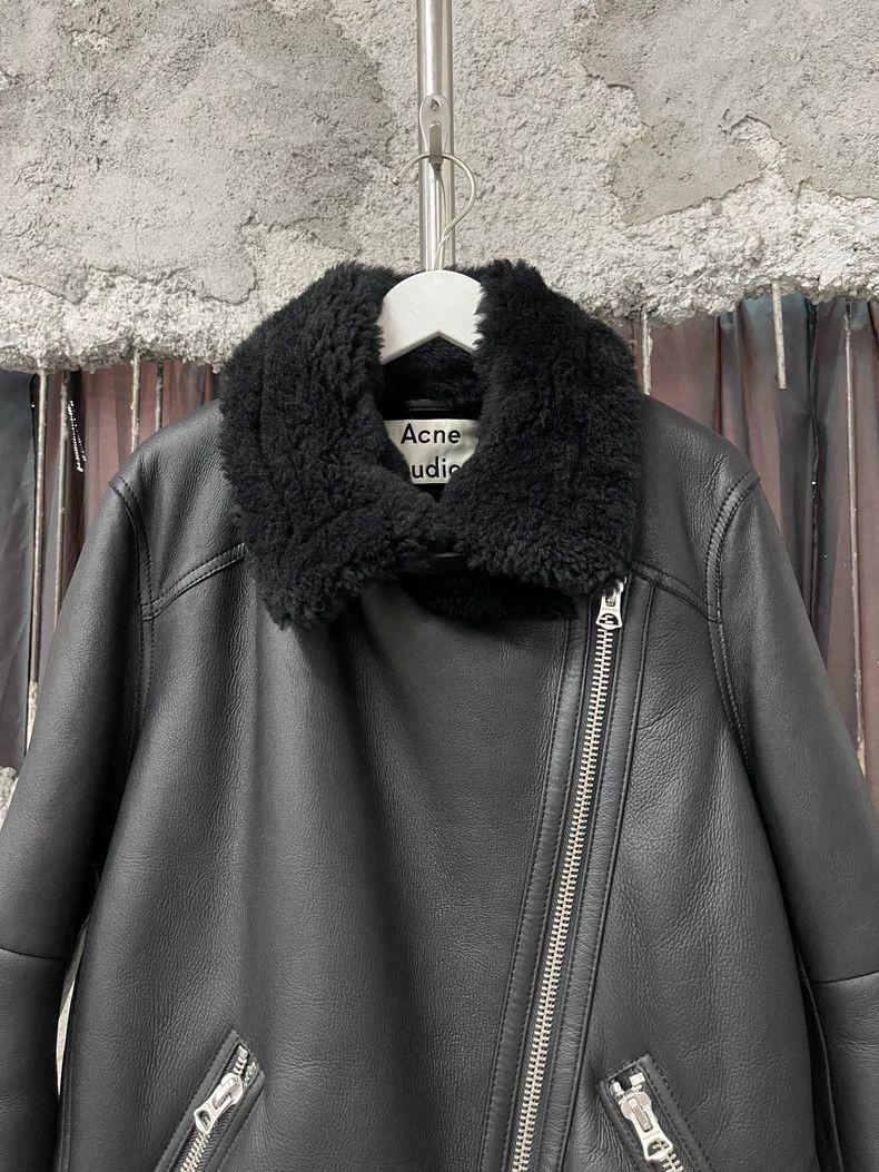 Acne Studios Acne Studios Shearling Leather Jacket Size US XXS / EU 40 - 3 Thumbnail