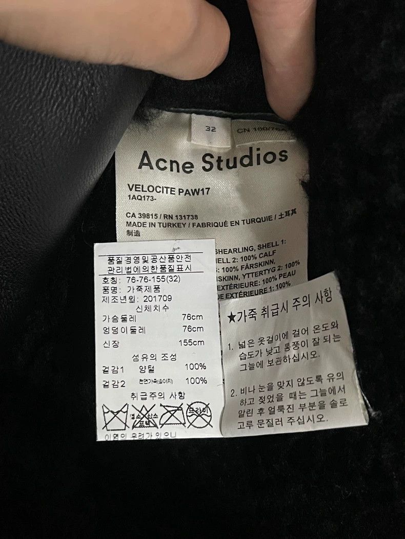 Acne Studios Acne Studios Shearling Leather Jacket Size US XXS / EU 40 - 8 Thumbnail