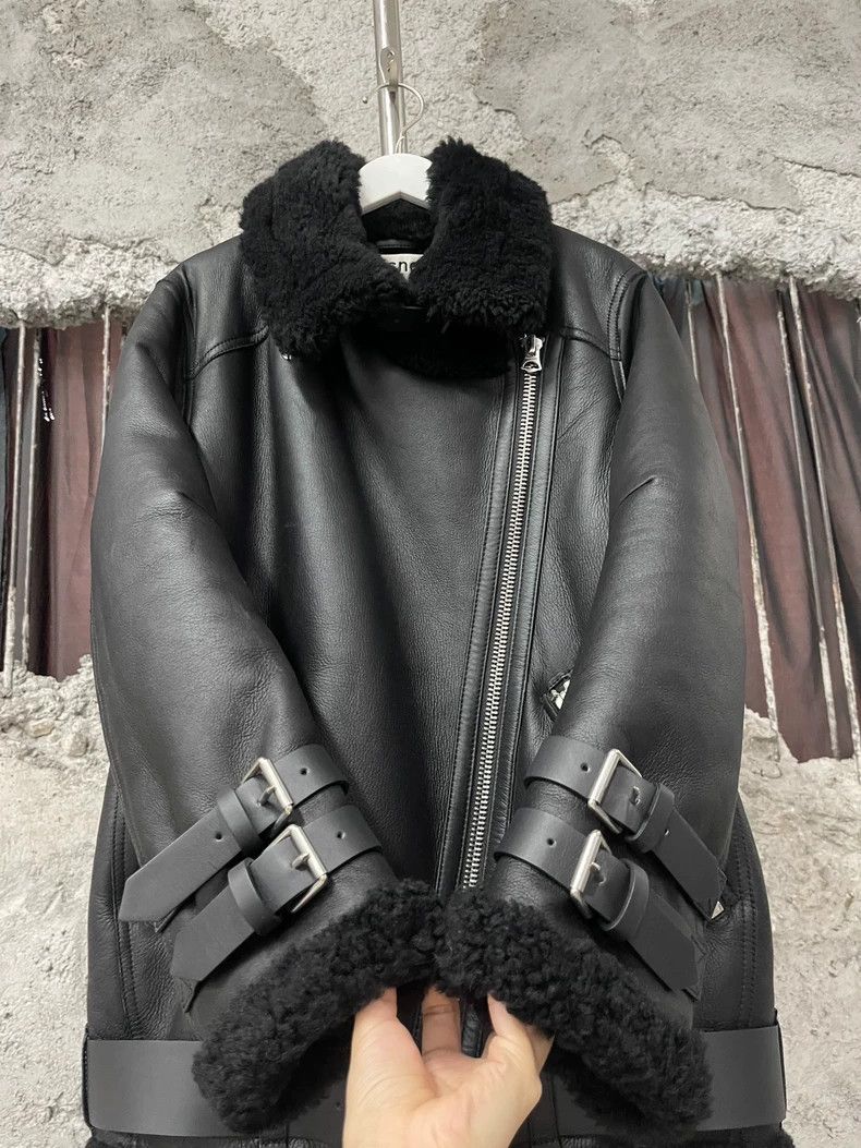Acne Studios Acne Studios Shearling Leather Jacket Size US XXS / EU 40 - 6 Thumbnail