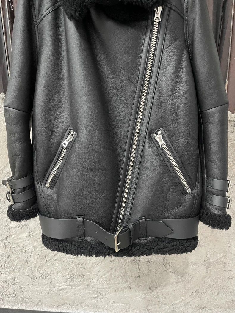 Acne Studios Acne Studios Shearling Leather Jacket Size US XXS / EU 40 - 4 Thumbnail