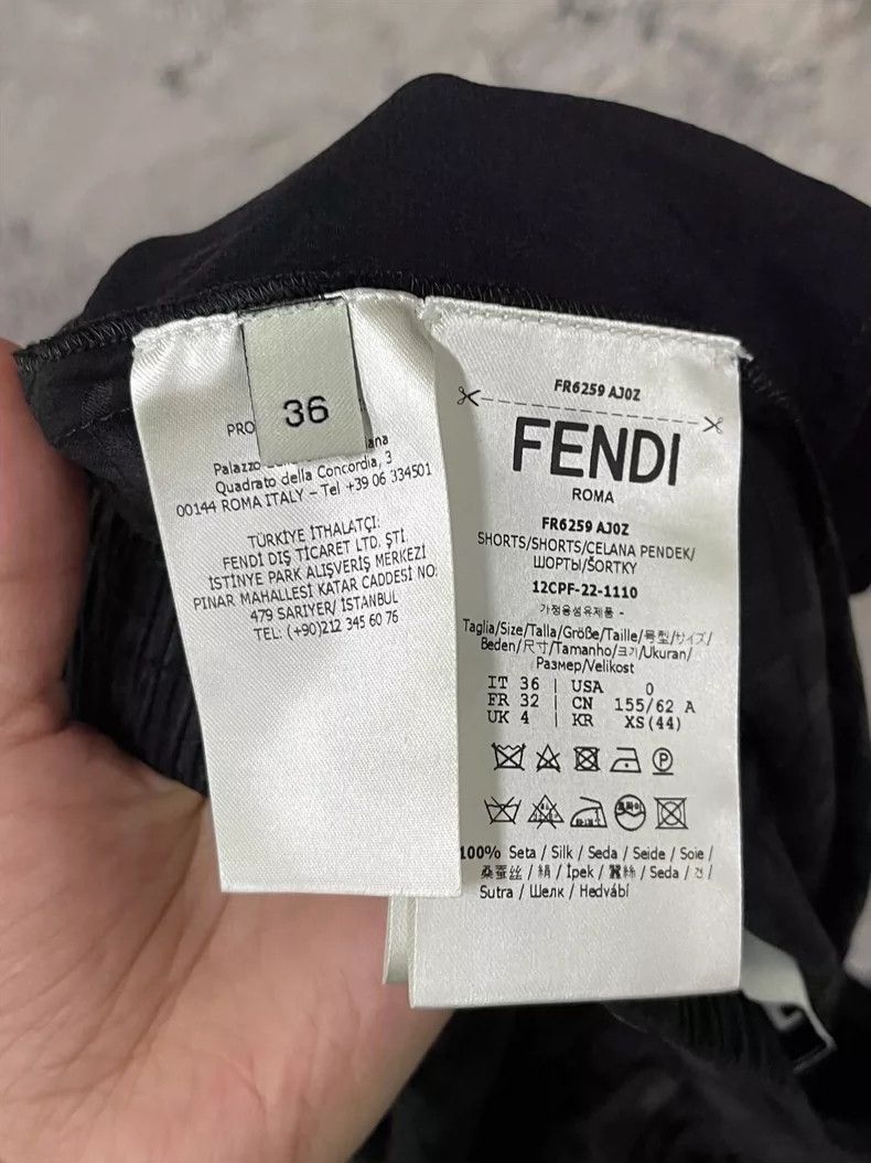 Fendi Fendi Monogram Black Shorts Size US 36 / EU 52 - 6 Thumbnail