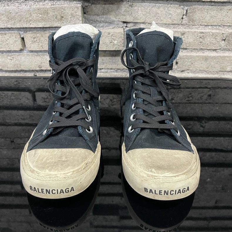 Balenciaga Balenciaga High-Top Canvas Sneakers Size 40 Size US 7.5 / EU 40-41 - 6 Thumbnail