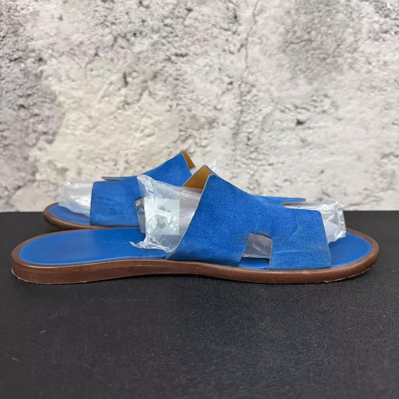 Hermes Hermes Blue Slip-On Sandals Size 41.5 Size US 9.5 / EU 42-43 - 4 Thumbnail