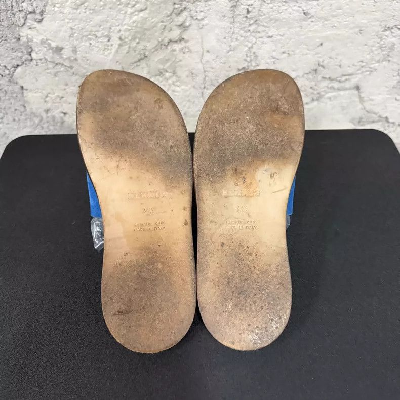 Hermes Hermes Blue Slip-On Sandals Size 41.5 Size US 9.5 / EU 42-43 - 7 Thumbnail