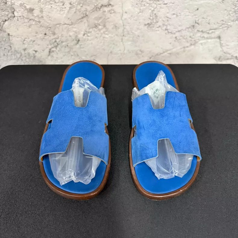 Hermes Hermes Blue Slip-On Sandals Size 41.5 Size US 9.5 / EU 42-43 - 6 Thumbnail