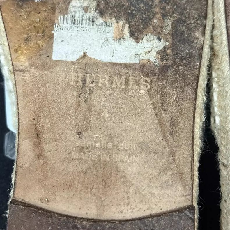 Hermes Hermes White Slide Sandals Size 41 Size US 10 / EU 43 - 8 Thumbnail