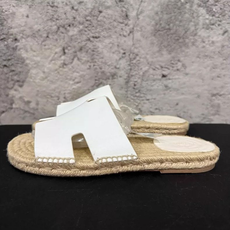 Hermes Hermes White Slide Sandals Size 41 Size US 10 / EU 43 - 2 Thumbnail