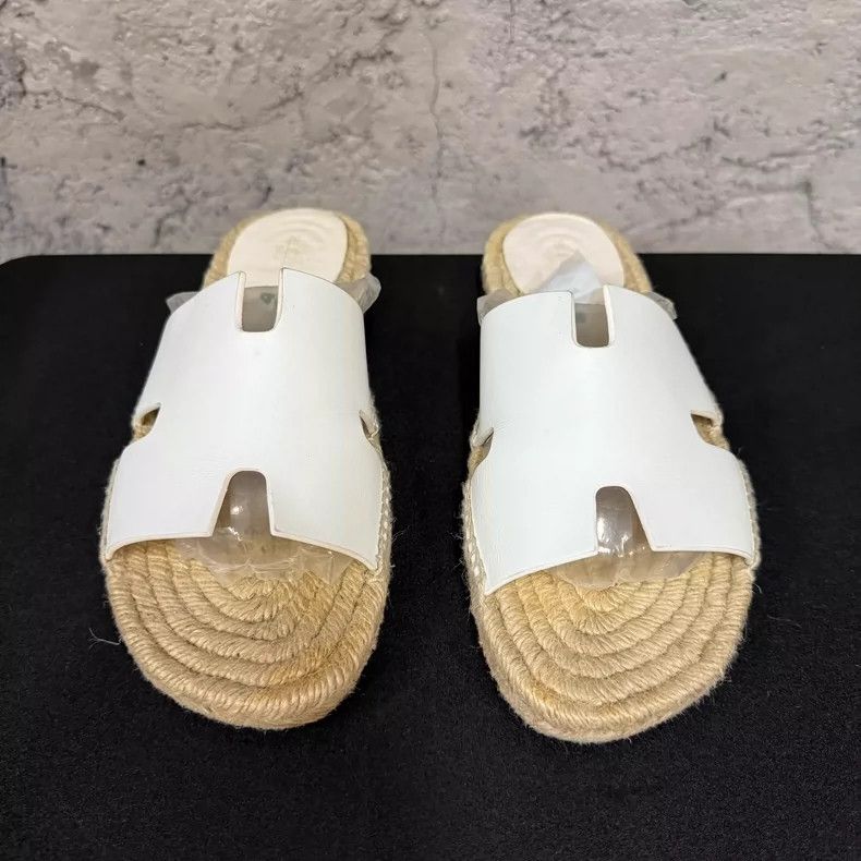 Hermes Hermes White Slide Sandals Size 41 Size US 10 / EU 43 - 6 Thumbnail