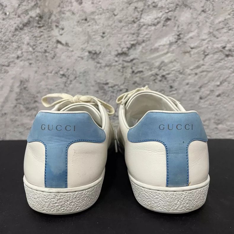 Gucci Gucci White Sneakers with Red Logo Size US 7 / EU 40 - 3 Thumbnail