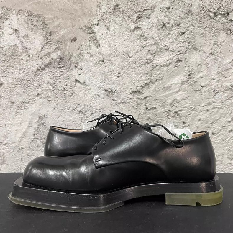 Bottega Veneta Black Double Sole Derby Shoes