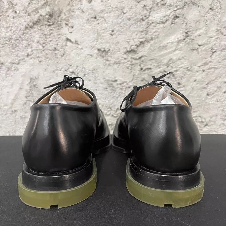 Bottega Veneta Black Double Sole Derby Shoes