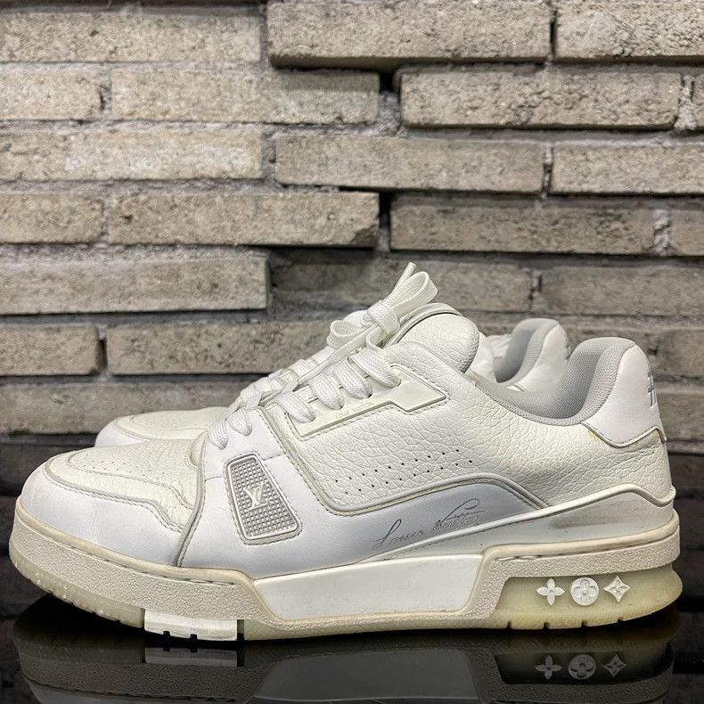 Louis Vuitton Louis Vuitton White Cement Sneakers Size 7 Size US 7 / EU 40 - 2 Thumbnail