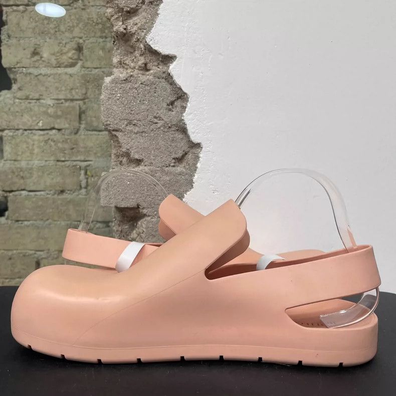 Bottega Veneta Bottega Veneta Pink Slide Sandals Size 42 Size US 9 / EU 42 - 5 Thumbnail