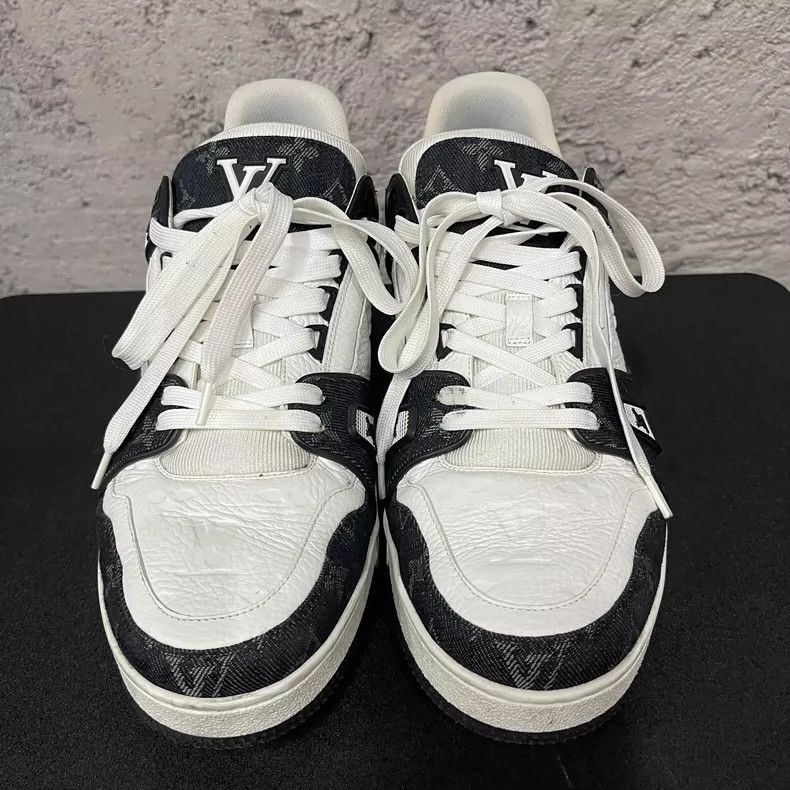 Louis Vuitton Louis Vuitton Black and White Sneakers Size US 9.5 / EU 42-43 - 6 Thumbnail