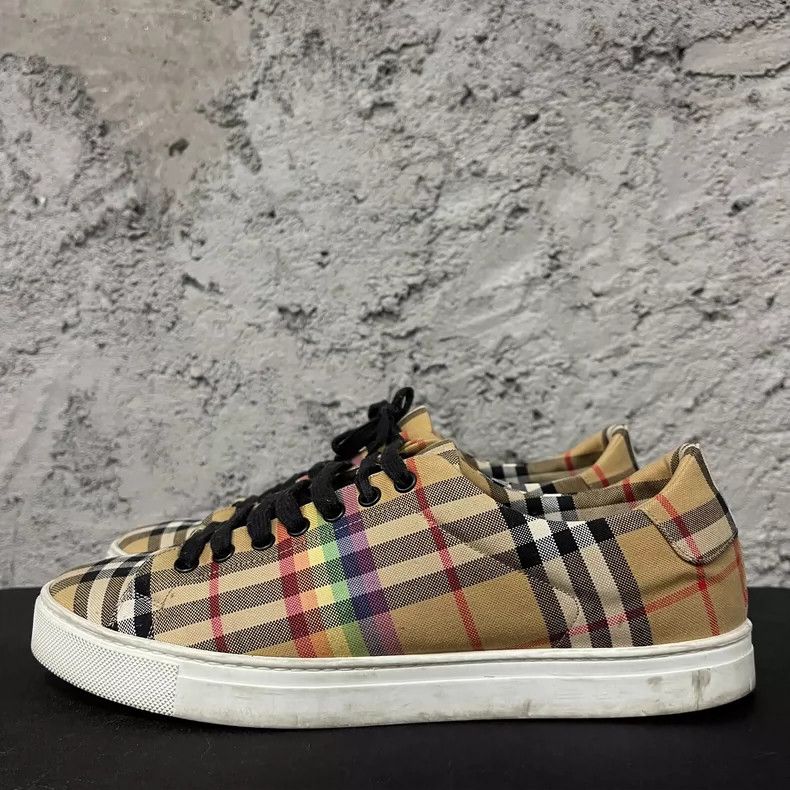 Burberry Burberry Rainbow Checkboard Sneakers Size 42 Size US 9 / EU 42 - 2 Thumbnail