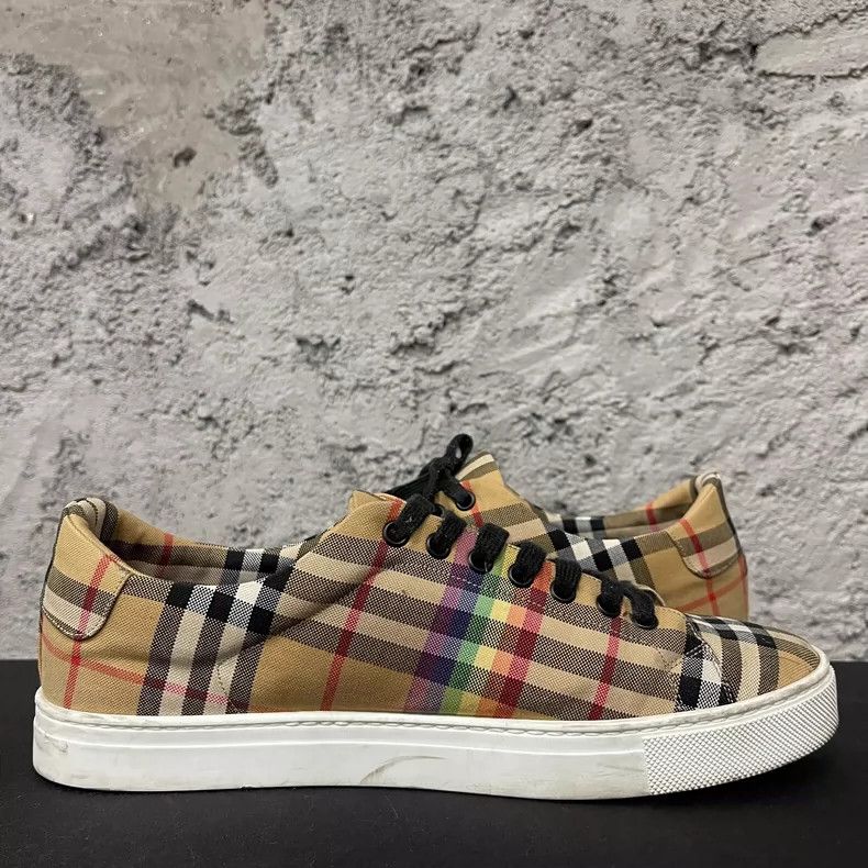 Burberry Burberry Rainbow Checkboard Sneakers Size 42 Size US 9 / EU 42 - 4 Thumbnail