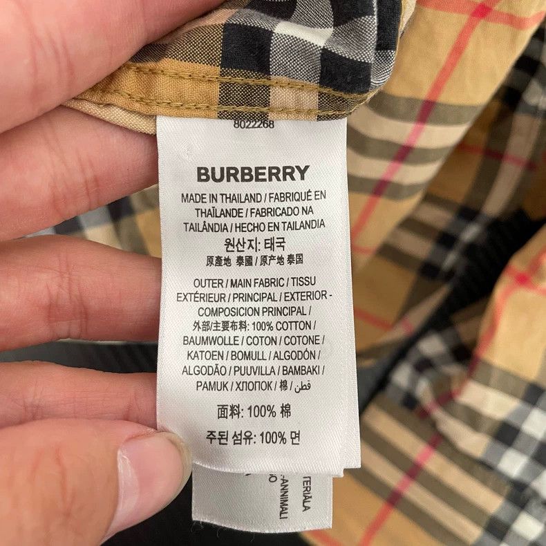 Burberry Burberry Classic Check Long Sleeve Shirt Size US L / EU 52-54 / 3 - 3 Thumbnail